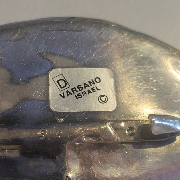 David Varsano Israel Sterling Silver Modern Unique Pendant/Brooch - Picture 3 of 5